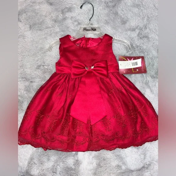 Dresses | Red Holiday Formal Dress Nwt 12 Months